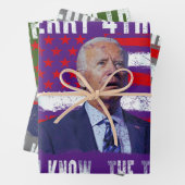 Funny Joe Biden Merry 4. von You Know... Die Sache Geschenkpapier Set (Beispiel)