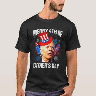 Funny Joe Biden Merry 4th of July Verwirrte Vater' T-Shirt