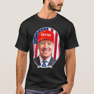 Funny Joe Biden mit Trump T-Shirt