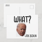 FUNNY JOE BIDEN POSTCARDS POSTKARTE (Vorne/Hinten)