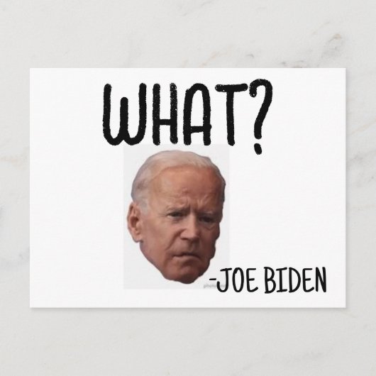 FUNNY JOE BIDEN POSTCARDS POSTKARTE (Vorderseite)