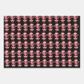 Funny Joe Biden Santa Claus Custom Face Foto Geschenkpapier Set (Vorderseite)