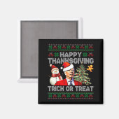 Funny Joe Biden Santa Merry Thanksgiving Christmas Magnet (Vorderseite/Rückseite)