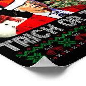 Funny Joe Biden Santa Merry Thanksgiving Christmas Poster (Ecke)