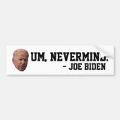 FUNNY JOE BIDEN SENILE AUTOAUFKLEBERS AUTOAUFKLEBER (Vorne)