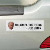 FUNNY JOE BIDEN SIE KENNEN DAS, WAS AUTOAUFKLEBER (Auf Auto)