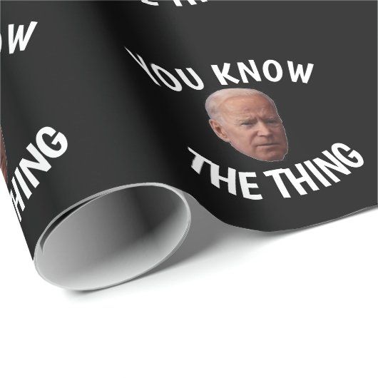 FUNNY JOE BIDEN SIE WISSEN DAS GESCHENKPAPIER (Rolleneckpunkt)