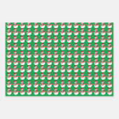 Funny Joe Biden Snowman Custom Face Foto Xmas Geschenkpapier Set (Vorderseite)