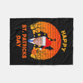 Funny Joe Biden St Patrick Christmas Joe Biden Hal Fleecedecke (Vorderseite (Horizontal))
