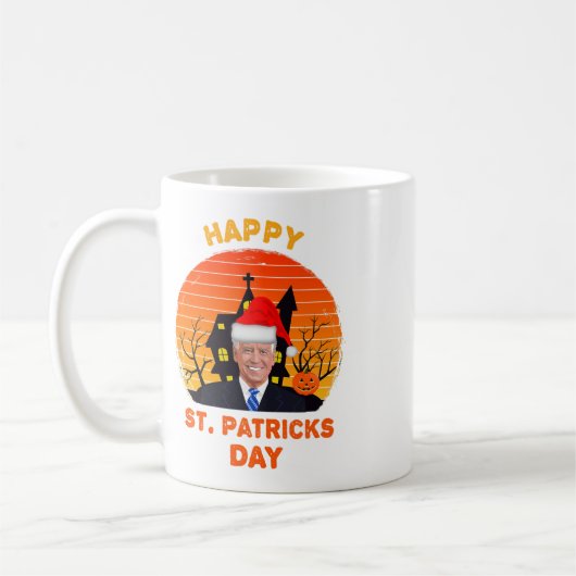 Funny Joe Biden St Patrick Christmas Joe Biden Hal Kaffeetasse (Links)