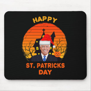 Funny Joe Biden St Patrick Christmas Joe Biden Hal Mousepad