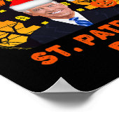 Funny Joe Biden St Patrick Christmas Joe Biden Hal Poster (Ecke)