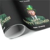 Funny Joe Biden St. Patrick's Day Confused Geschenkpapier (Rolleneckpunkt)