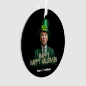 Funny Joe Biden St. Patrick's Day Confused Ornament (Vorderseite)