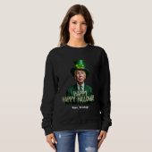 Funny Joe Biden St. Patrick's Day Confused Sweatshirt (Vorne ganz)