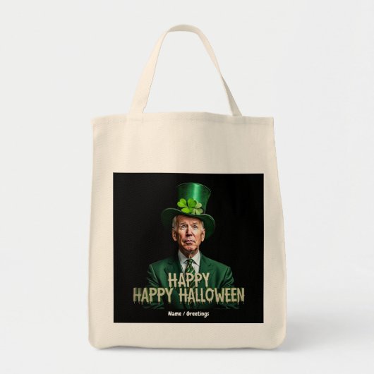 Funny Joe Biden St. Patrick's Day Confused Tragetasche (Vorne)