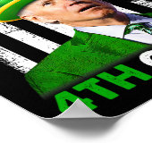 Funny Joe Biden St Patricks Day Happy 4. Juli Poster (Ecke)