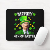 Funny Joe Biden St Patricks Day Merry 4. Easte Mousepad (Mit Mouse)