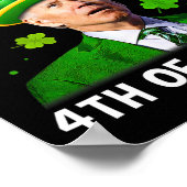 Funny Joe Biden St Patricks Day Merry 4. Easte Poster (Ecke)