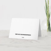 FUNNY JOE BIDEN VALENTINE'S DAY CARDS KARTE (Rückseite)