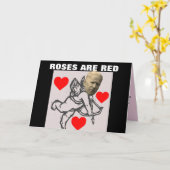 FUNNY JOE BIDEN VALENTINE'S DAY CARDS KARTE (Gelbe Blume)