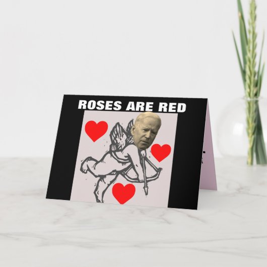 FUNNY JOE BIDEN VALENTINE'S DAY CARDS KARTE (Vorderseite)