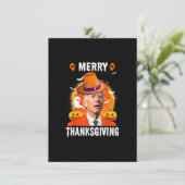 Funny Joe Biden verwirrte Merry Erntedank für Ha Einladung (Stehend Vorderseite)