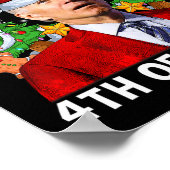 Funny Joe Biden Weihnachts-Weihnachtsmannmütze Mer Poster (Ecke)