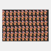 Funny Joe Biden Xmas Custom Face Foto Gingerbrew Geschenkpapier Set (Vorderseite)