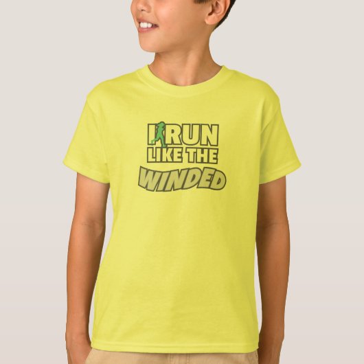 Funny Jogger Runner Lauf ich wie der Wind läuft T-Shirt (Vorderseite)