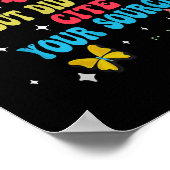 Funny Joke But Did You Cite Your Sources Funny Quo Poster (Ecke)