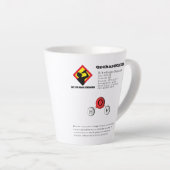 Funny Joke Dihydrogenmonoxid (H2O) Chemie Milchtasse (Rechte Ecke)