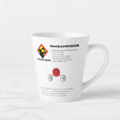 Funny Joke Dihydrogenmonoxid (H2O) Chemie Milchtasse (Rechts)