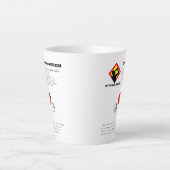Funny Joke Dihydrogenmonoxid (H2O) Chemie Milchtasse (Vorderseite)