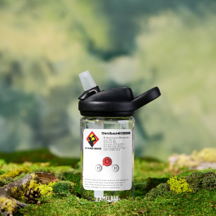 Funny Joke Dihydrogenmonoxid (H2O) Chemie Trinkflasche