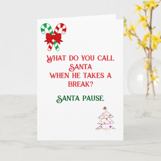 Funny Joke entwarf Weihnachtskarte Karte (Gelbe Blume)