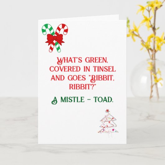 Funny Joke entwarf Weihnachtskarte Karte (Gelbe Blume)