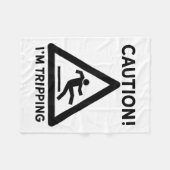 Funny Joke Geschenk Clumsy Friend Road Trip Fallin Fleecedecke (Vorderseite (Horizontal))