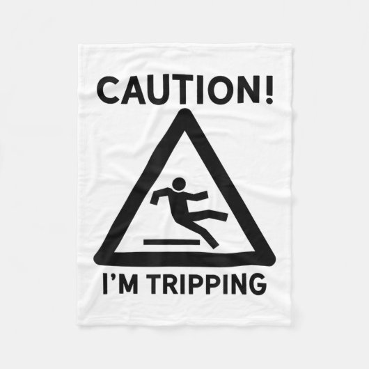 Funny Joke Geschenk Clumsy Friend Road Trip Fallin Fleecedecke (Vorderseite)