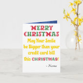 Funny Joke Merry Christmas wünscht Karte (Gelbe Blume)