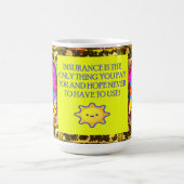 Funny Joke mit Art Pattens Nachricht Kaffeetasse (Mittel)