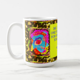Funny Joke mit Art Pattens Nachricht Kaffeetasse