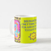 Funny Joke mit Art Pattens Nachricht Kaffeetasse (Vorderseite Links)
