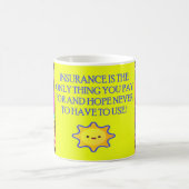 Funny Joke mit Art Pattens Nachricht Kaffeetasse (Mittel)