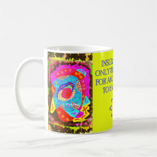 Funny Joke mit Art Pattens Nachricht Kaffeetasse