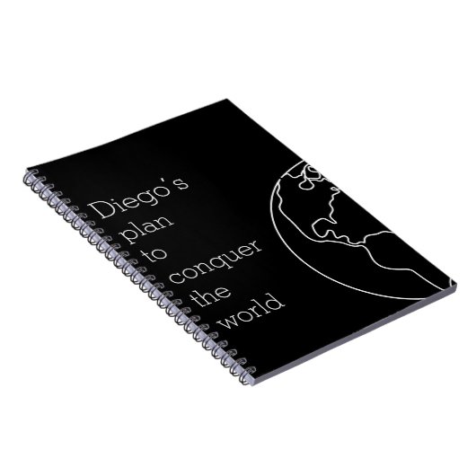 Funny Joke Niedlich Black Spiral Notebook für Jung Notizblock (Rechte Seite)