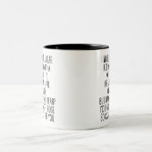 Funny Joke Sister Sprichwort beste Geschenksgesche Zweifarbige Tasse (Mittel)