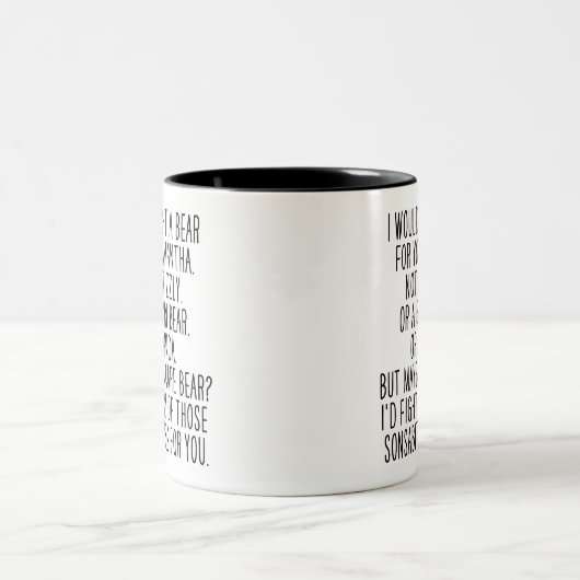 Funny Joke Sister Sprichwort beste Geschenksgesche Zweifarbige Tasse (Mittel)