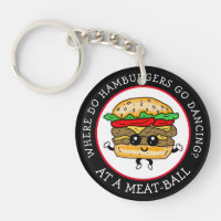 Funny Joke, Spaß Funny Hamburger Pun Schlüsselanhä