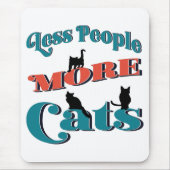 Funny Joke Typografy Cat Mousepad (Vorne)